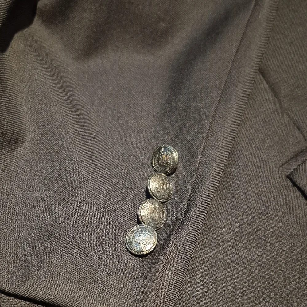 Alfred Sung Black Sport Coat with Notched Lapel, Moores Men's - Picture 5 of 15